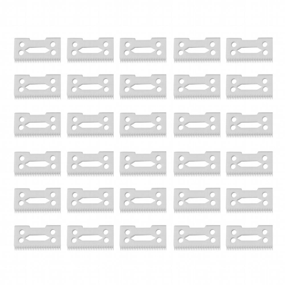 30Pcs 28 Teeth Zirconia Ceramic Clipper Blade for Senior Clipper