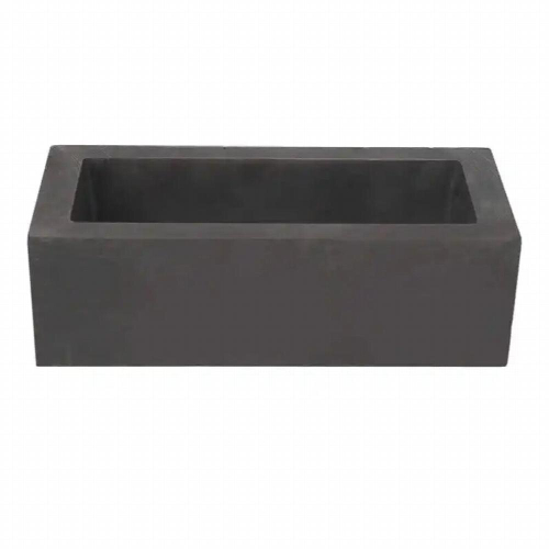 Graphite Crucible Rectangular Portable Ingot Casting Mold Safe Melting Heat Resistant Refining High Purity for Copper 2