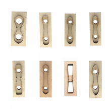 8Pcs DIY Scrapbook Embossing Wooden Die Cutting Leather Mold for DIY Art Crafts Fabric Aceessory Keychain Jewelry Making