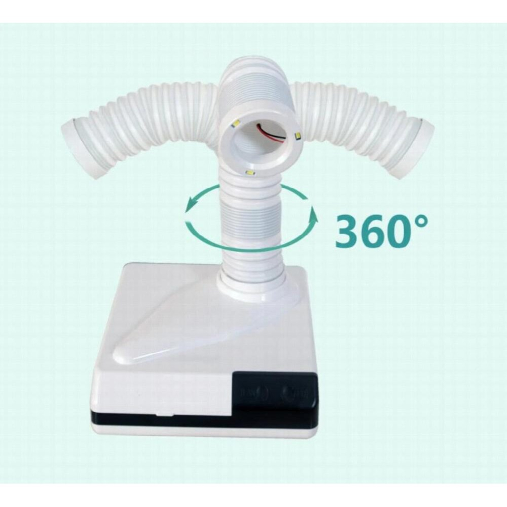 60W Strong Jewelry Polishing Dust Collector Suction Dust Cleaner Retractable Elbow Fan Vacuum Cleaner With Filter 885487268293
