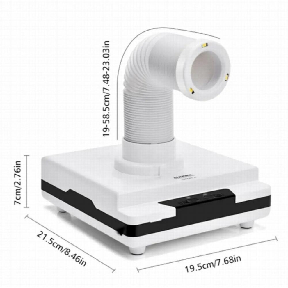 Polishing Dust Collector Suction Dust Cleaner Retractable Elbow Fan Vacuum Cleaner Nail Manicure jewelry tool