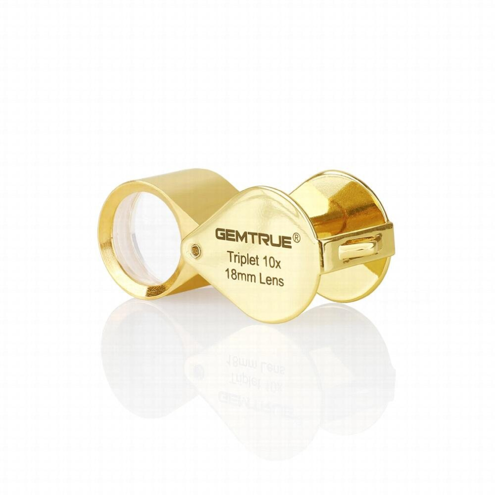 Jewelry Viewing Gemstone Magnifier 18mm 10x Triplet Loss Diamond GIA Loupe