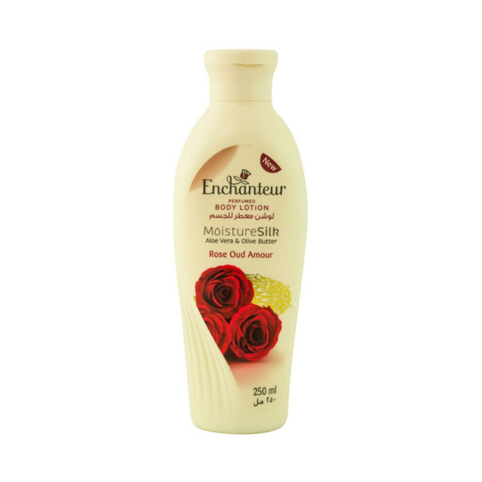 Enchanteur Soothing Moisture Silk Oud Blossom Perfumed Body Lotion 250Ml White