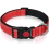 (Red, S) Reflective Nylon Pet Collars for Puppy Small Dogs Adjustable 1