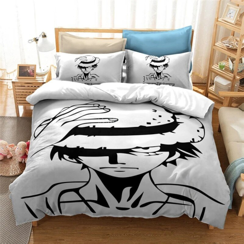 (3, Double) ONE PIECE Anime Bedding Set Juvenile Monkey D.Luffy