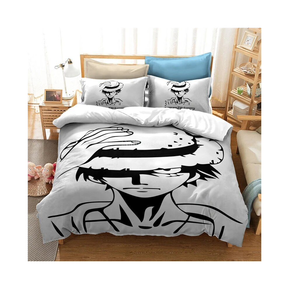 (3, Double) ONE PIECE Anime Bedding Set Juvenile Monkey D.Luffy
