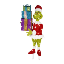(B) Christmas Acrylic Grinchs Courtyard Decoration