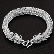 Vietnam Shajin Mens Charm Bracelet 24K 999 Bracelet Long Time Fashionable Mens Watch Chain