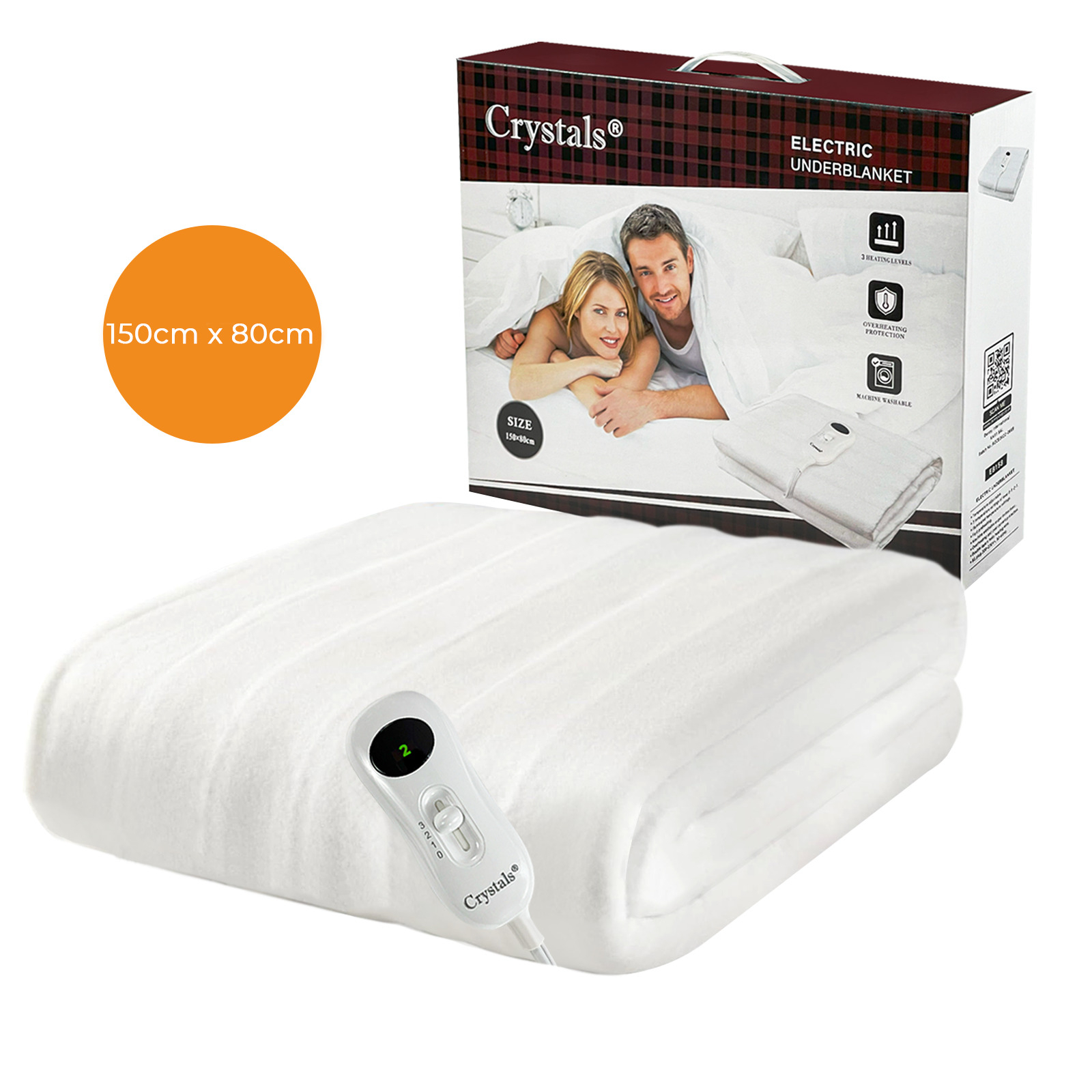 Electric Heated Under Blanket Comfort Control Fast Heat Up Cosy Warm