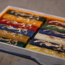 Pigment Colour Ink HuiMo HuKaiWen Calligraphy Painting Ink Block(Dragon) Holiday Easter FOOLS Hook