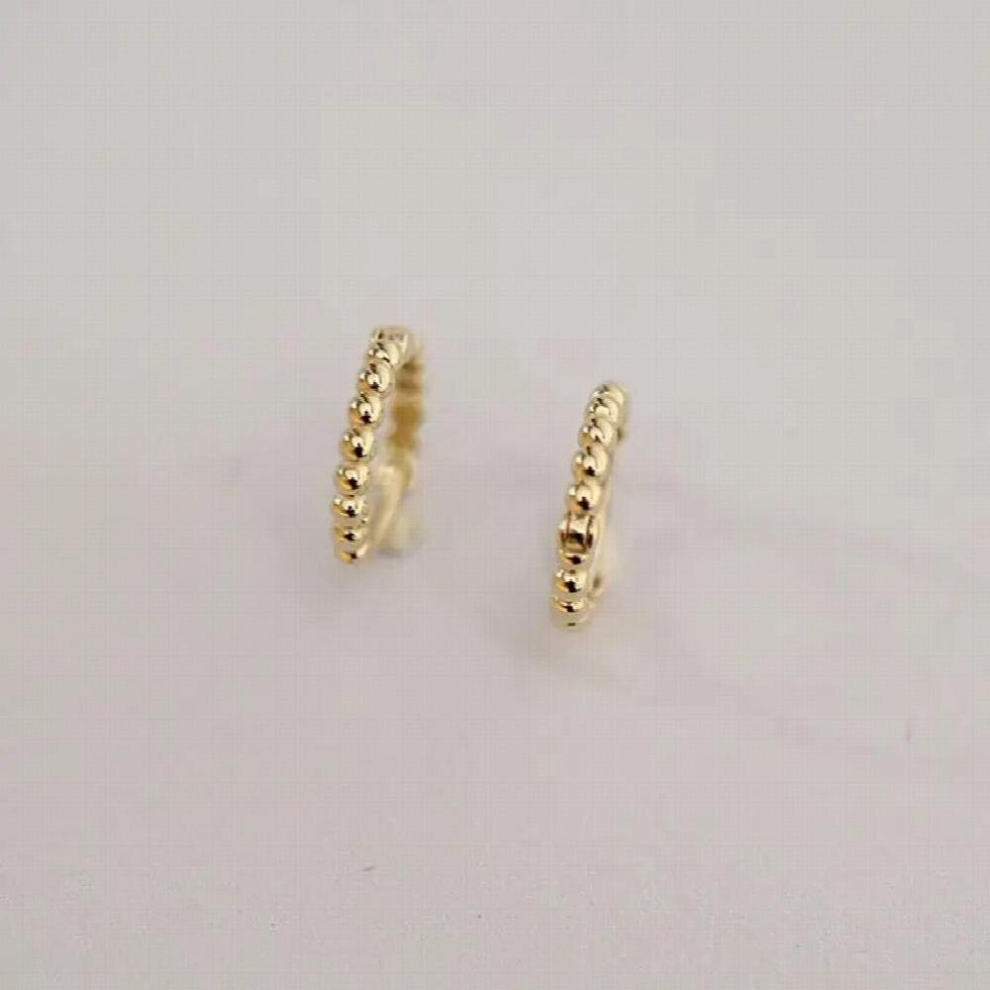 9k Au375 Pure Hoop Earrings Party Womens Earrings Jewelry Gift-image-OPC-PCSKVZB-NEW