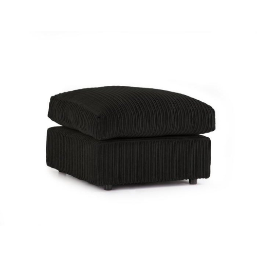 Furniture 786 (Footstool, Black) Atrani Jumbo Cord Fabric Sofa