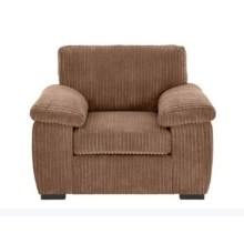 (1 Seater Sofa, Coffee) Atrani Jumbo Cord Fabric Sofa
