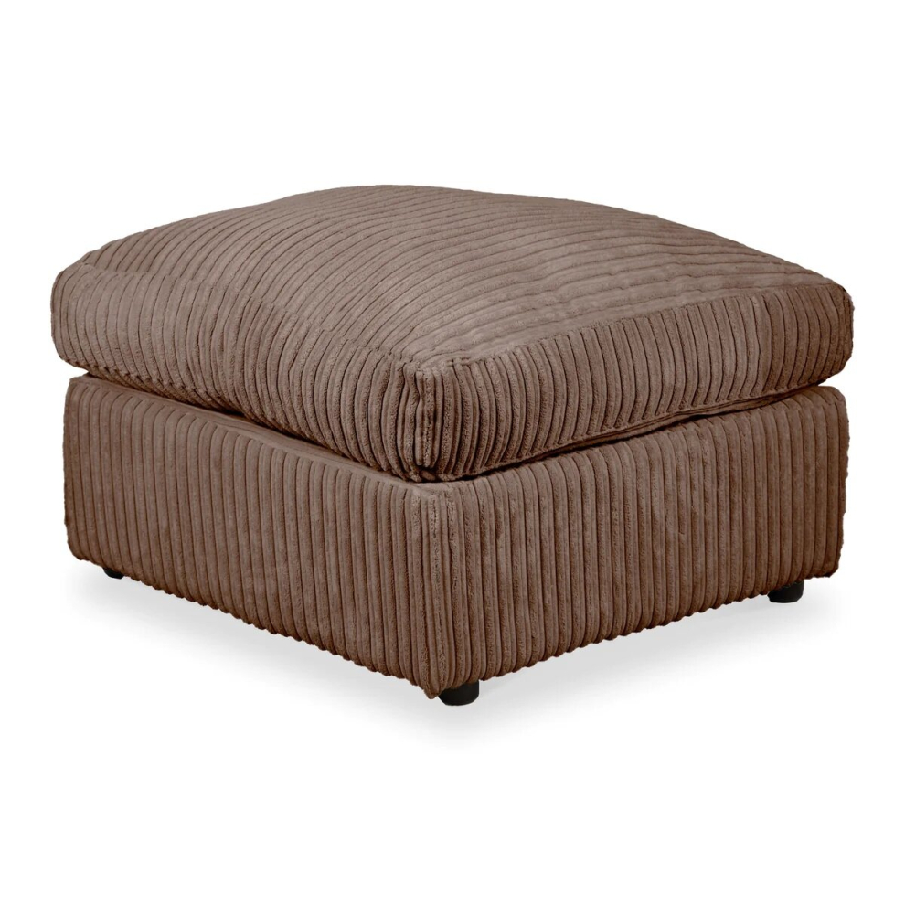 Furniture 786 (Footstool, Coffee) Atrani Jumbo Cord Fabric Sofa Clear