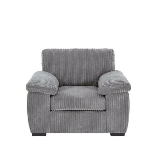 Furniture 786 (1 Seater Sofa, Grey) Atrani Jumbo Cord Fabric Sofa