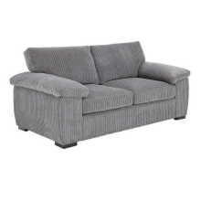 (2 Seater Sofa, Grey) Atrani Jumbo Cord Fabric Sofa
