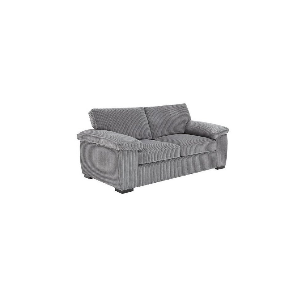 (2 Seater Sofa, Grey) Atrani Jumbo Cord Fabric Sofa