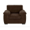 Furniture 786 (1 Seater Sofa, Chocolate) Atrani Jumbo Cord Fabric Sofa 1