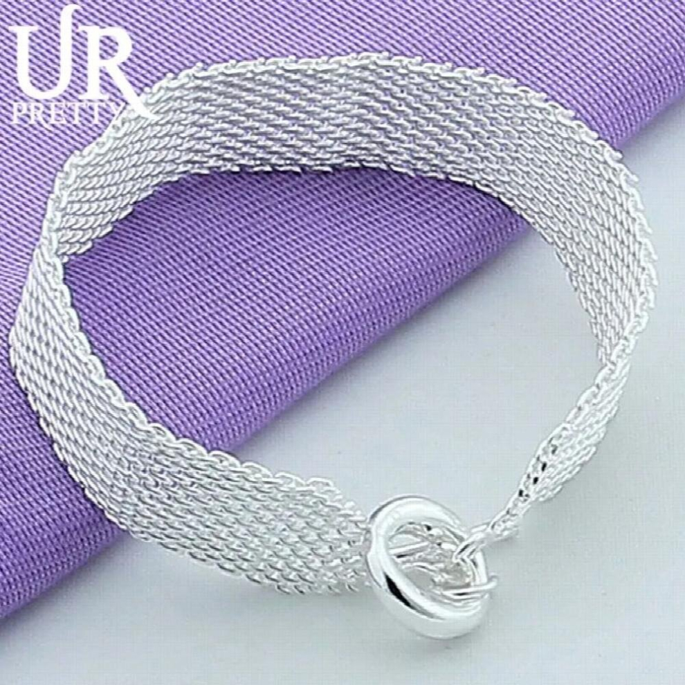 925 Sterling Silver Woven OT Chain Bracelet For Man Women Wedding Engagement Party Charm Jewelry Christmas Gift-image-OPC-PCSKX9N-NEW