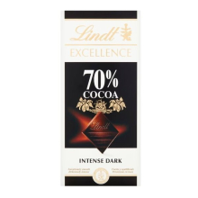 2 x Lindt Excellence Dark 70% Cocoa Chocolate Bar 100G