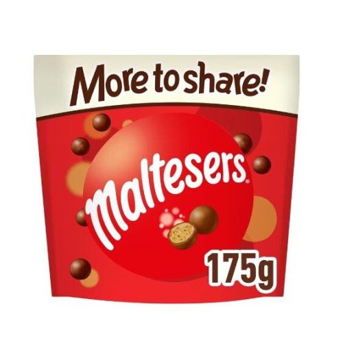 Maltesers 2 x Maltesers Milk Chocolate Pouch Bag 175g