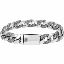 Retro 999 Silver Cuban Bracelet Thickened Mens Domineering Niche Hip-hop Jewelry Birthday Gift