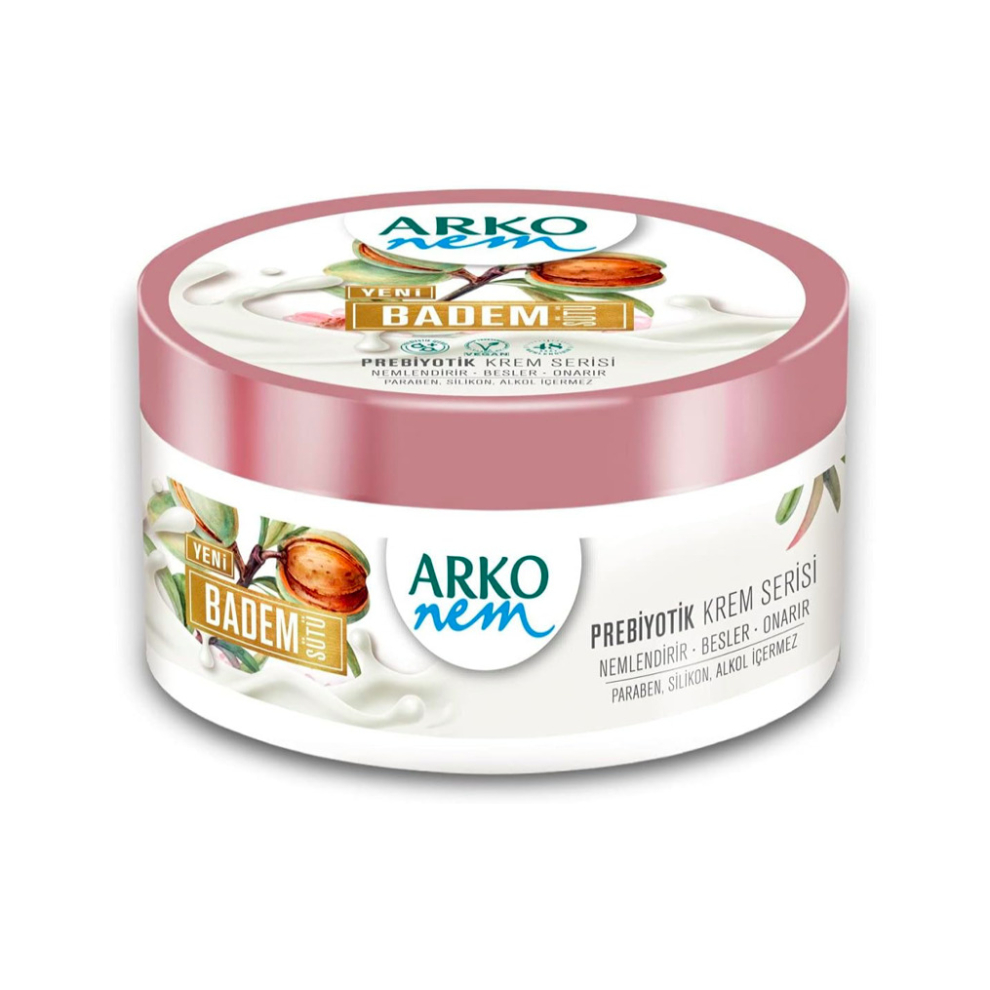 Arko NEM Luxurious Moisturising Cream | Almond Milk Formula | 250Ml