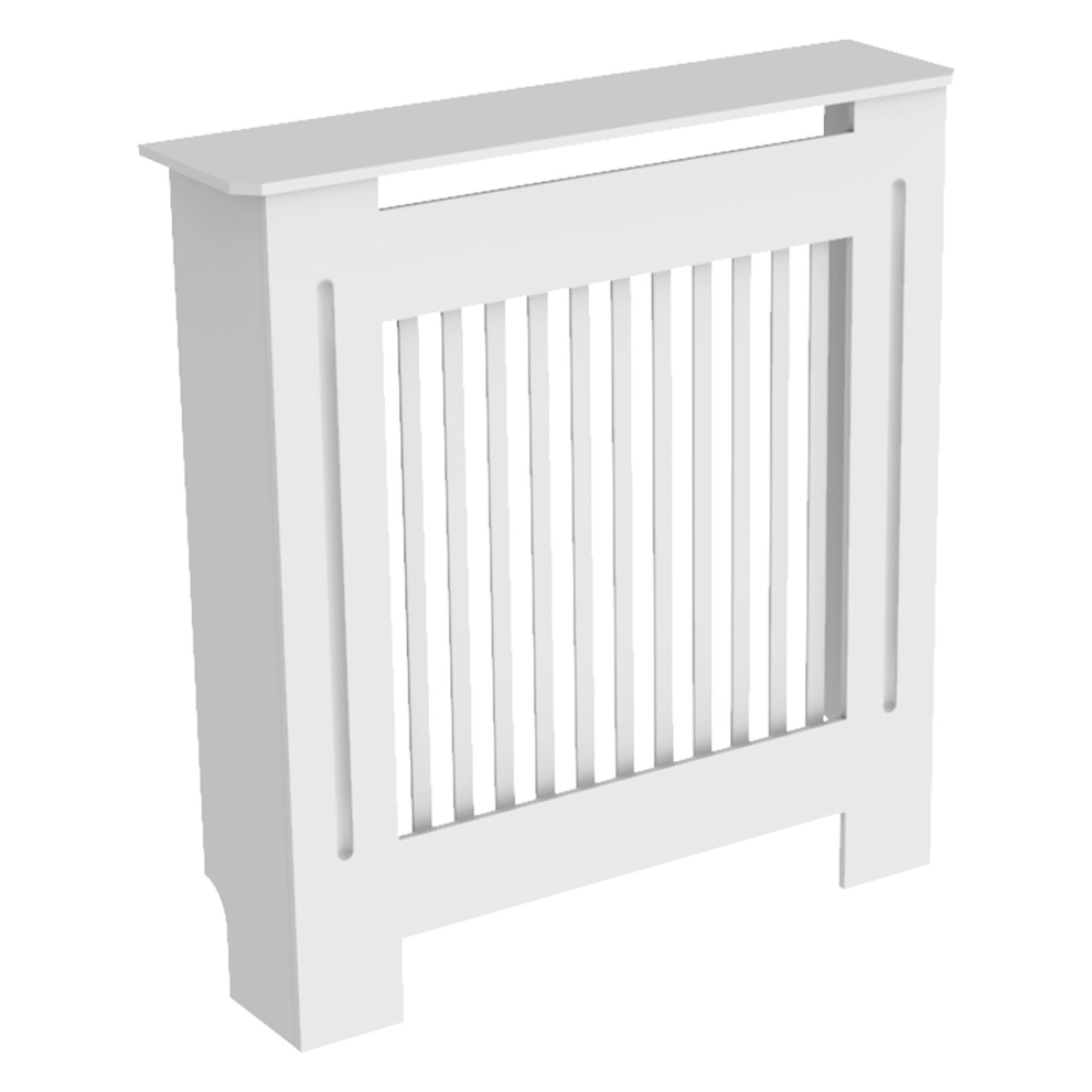 (S(H92 X W78 X D19cm))) Wooden Radiator Cover Heating Cabinet  White