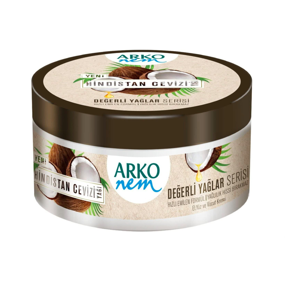 Arko NEM Luxurious Moisturising Cream | Coconut Milk Formula