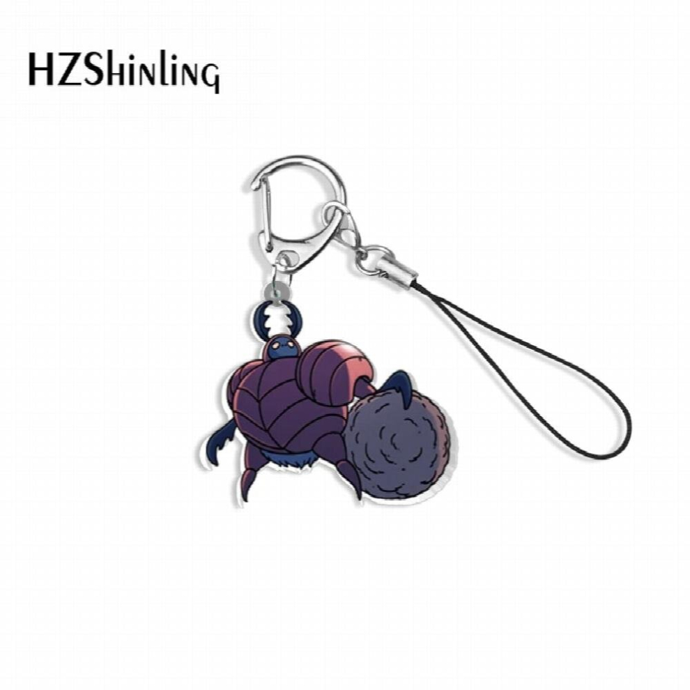 Game Hollow Knight Acrylic Keychain Mobile Phone Straps Key Accessories Resin Epoxy Multicoloured 885673249525