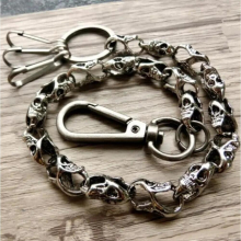 Love To Create Weight and Personality Mens Skull Punk Pants Chain Key Chain Waist Chain Jewelry Waist Pendant