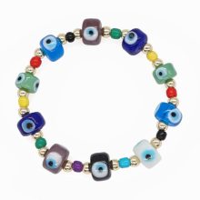 Men Evil Eye Charm Bracelets Bohemia Beaded Bangle Jewelry Boho Beads Bracelet Accessories for Ladies Boy Girl Gift