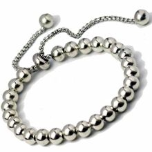 Hot 8mm Stainless Steel Ball Charm Bracelet Punk Personality Jewelry Gift for Men