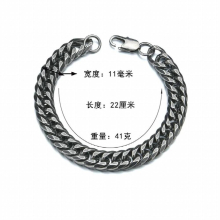 JS821 Man Father Party Birthday Wedding Gift 10mmChain Titanium Stainless Steel Necklace+Bracelet Jewelry Set