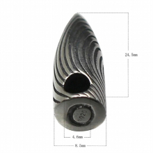 Vintage Pure 925 Sterling Silver Figure Bullet Pendant Silver Bullet Charm Pendants for DIY Man Necklace Jewelry Making ID36480