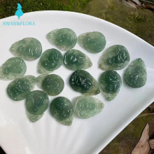 32*22MM Real Natural Burma Jade Monkey Necklace Pendant Green Myanmar Jade Women Children Jewelry Good Luck Gift
