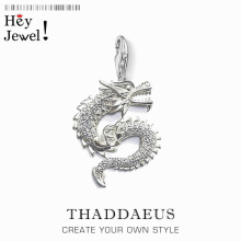 CZ Dragon Charm Women Men Vintage Lucky Pendant Fit Bracelet Necklace Collares