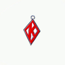 Bracelet Necklace Jewelry Finding Metal Red Society Fraternity Charm Club PSI Label Pendant