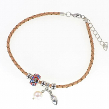 Leather Anklets for Women Girls Foot Jewelry Holiday Beach Bracelet Anklet strap natural shell beads anklets