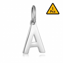 Trustdavis 925 Sterling Silver Sweet 26 Letters Pendant For Women Girls Wish Fine DIY Accessories Jewelry DS837