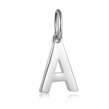 TrustDavis 925 Sterling Silver Sweet 26 Letters Pendant For Women Girls Wish Fine DIY Accessories Jewelry DS837
