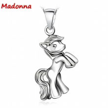 Classic silver Horse Pendant Small pendant for Child Women Jewelry Charm For Girl