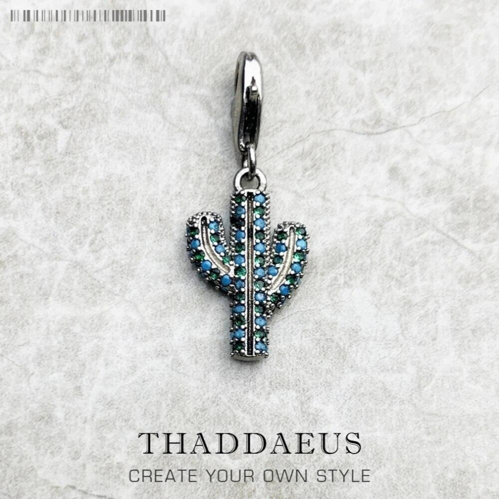 Cactus Charm Fine Jewelry Europe Club Women Gift In 925 Sterling Silver-image-OPC-PCSN79R-NEW