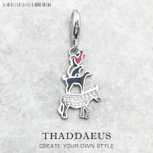 Bremen Town Musicians Lucky Charm For Women Men 925 Sterling Silver Pendant Gift