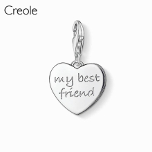 Sweet House Dog Horseshoe My Little Girl My Dragon Heart Charm Pendant,2019 Jewelry 925 Sterling Silver Gift