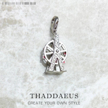 Ferris Wheel Charm Europe Style Club Good Jewelry For Women City Gift In 925 Sterling Silver