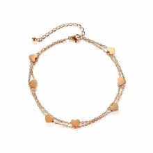 Jewelry Style Niche Heart Temperamental Stainless Steel Anklet women