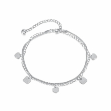 Jewelry Ins Love Foot Ornaments Personalized Stainless Steel Anklet for Women