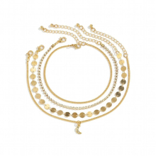 4Pcs/set Wedding Womens Back High Heel Foot Ankle Chain Barefoot Sandal Beach Jewelry Sexy Sequins Anklet Combo Suit Party Girl