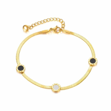 Jewelry Summer Snake Bones Chain Foot Ornaments Personality Titanium Steel Roman Digital Anklet for Women